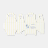 Retro Cocktail Modern Bachelorette Blauw Bedankdoosjes (Uitgevouwen)