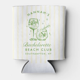 Retro Cocktail Modern Bachelorette Groen Blikjeskoeler