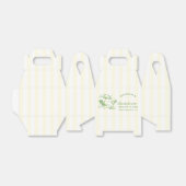 Retro Cocktail Modern Bachelorette Groen & Geel Bedankdoosjes (Uitgevouwen)