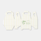 Retro Cocktail Modern Bachelorette Groen & Geel Bedankdoosjes (Uitgevouwen)