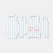 Retro Cocktail Modern Bachelorette Sinaasappel & B Bedankdoosjes (Uitgevouwen)