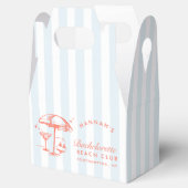 Retro Cocktail Modern Bachelorette Sinaasappel & B Bedankdoosjes (Geopend)