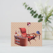 Retro Cocktail Party uit de jaren 40 Kaart (Staand voorkant)