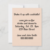 Retro Cocktail Party uit de jaren 40 Kaart (Achterkant)