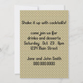 Retro Cocktail Party uit de jaren '50 Kaart (Achterkant)