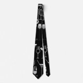 Retro Cocktail Patroon Stropdas (Voorkant)