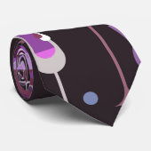 Retro  Cocktail Patroon Stropdas (Opgerold)