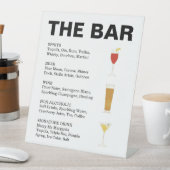 Retro Cocktail Pedestal Sign Reclamebord Met Voetstuk (Insitu)