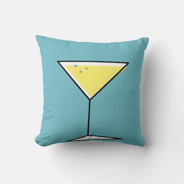 Retro Cocktail Pillow Kussen (Voorkant)