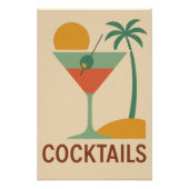 Retro Cocktail Poster (Voorkant)