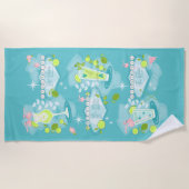 Retro Cocktail Recipes Strandlaken (Voorkant)