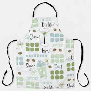 Retro Cocktail uit de midden eeuw Eames Style Schort