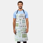 Retro Cocktail uit de midden eeuw Eames Style Schort (Gedragen)