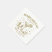 Retro Cocktails Bachelorette Party Servet (Hoek)