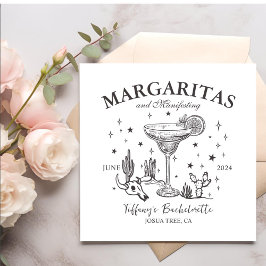 Retro Cocktails Bachelorette Party Servet