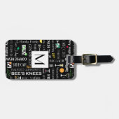 Retro Cocktails Bagagelabel (Voorkant horizontaal)