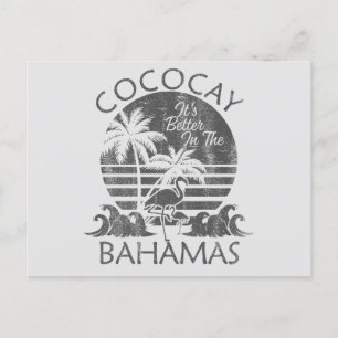 Retro CocoCay Bahama's Briefkaart Vakantie Cruise