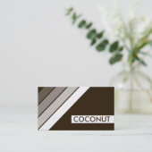 retro COCONUT Visitekaartje (Staand voorkant)
