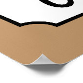 Retro Coffee Art Poster afdrukken (Hoek)