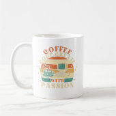 Retro Coffee Code Creëer Passie Programmeur Mok (Links)