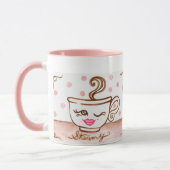 Retro Coffee Cup Mok (Links)