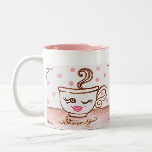 Retro Coffee Cup Mok (Links)