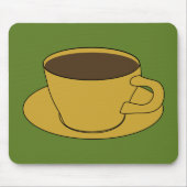 Retro Coffee Cup mousepad Muismat (Voorkant)