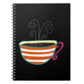 Retro Coffee Cup Tea Custom Notitieboek (Voorkant)