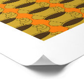 Retro Coffee Cups Pop Art poster (Hoek)