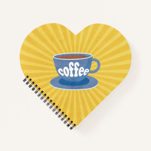 Retro Coffee Design Notitieboek (Voorkant)