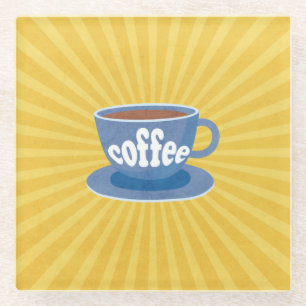 Retro Coffee Design Onderzetter