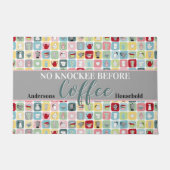 Retro Coffee Deurmat (Voorkant)