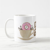 Retro Coffee en Donuts Koffiemok (Links)