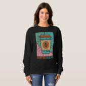 Retro Coffee Gezegde Caffeine Addict Coffee Addict Trui (Voorkant volledig)