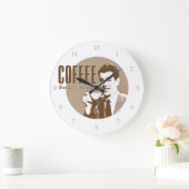 Retro Coffee Grote Klok (Huis)