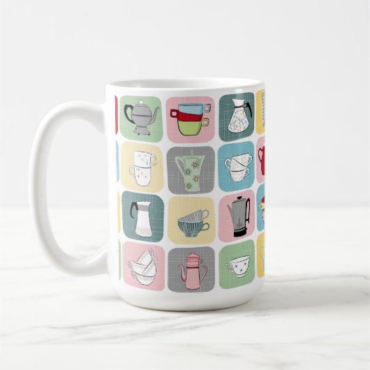 Retro Coffee Koffiemok (Links)