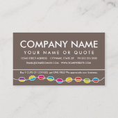 retro COFFEE lijn klantwaardering Klantenkaartje (Achterkant)