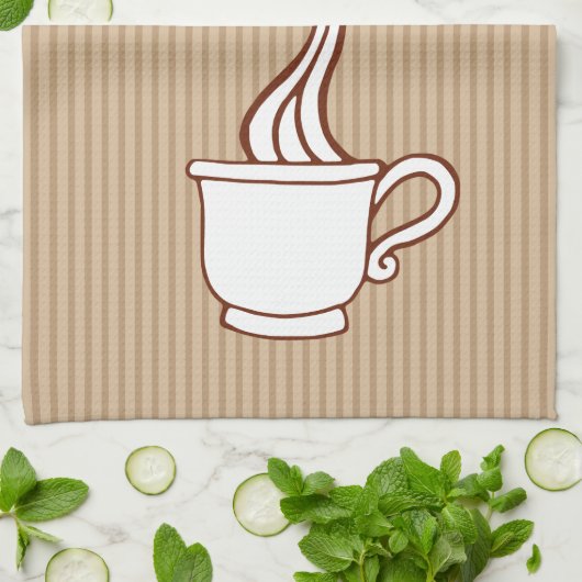 Retro Coffee Lover Kitchen Towel Gift Theedoek (Gevouwen)