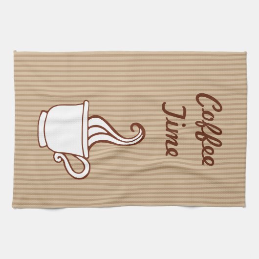 Retro Coffee Lover Kitchen Towel Gift Theedoek (Horizontaal)