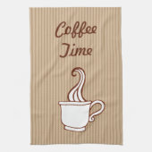 Retro Coffee Lover Kitchen Towel Gift Theedoek (Verticaal)