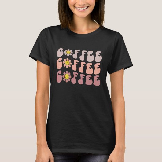 Retro Coffee Lover T-shirt (Voorkant)