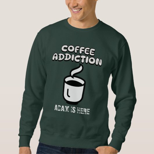 RETRO COFFEE LOVERS DOCUSTOMIZE PERSONALISEERDE NA TRUI (Voorkant)