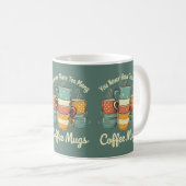 Retro Coffee Mok Stack Illustratie (Voorkant rechts)