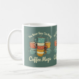 Retro Coffee Mok Stack Illustratie