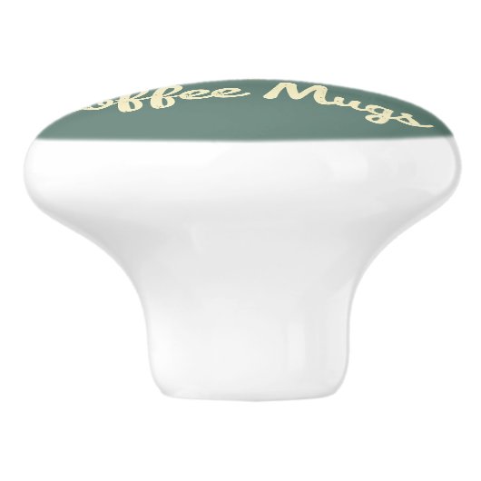 Retro Coffee Mok Stack Illustratie Keramische Knop (Zijkant)