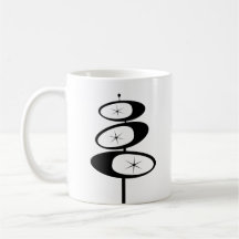 Retro COFFEE MUGS Atomic Age MCM Print