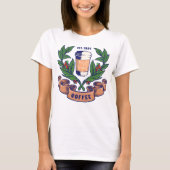 Retro Coffee Plant en Cup T-shirt (Voorkant)