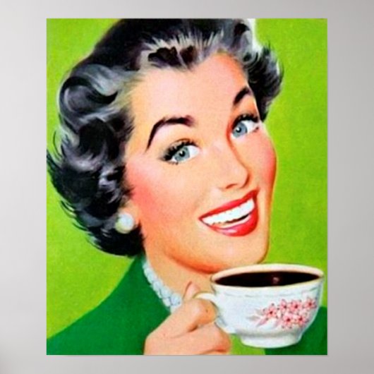 Retro  Coffee poster (Voorkant)