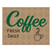 Retro Coffee-Poster Perfect Poster (Voorkant)