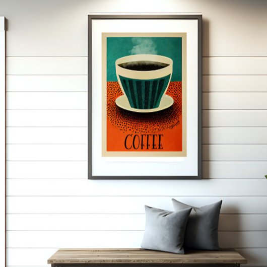 Retro Coffee-Poster Poster